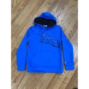 Puma Boy’s Royal Blue Big Cat Hoodie, Medium